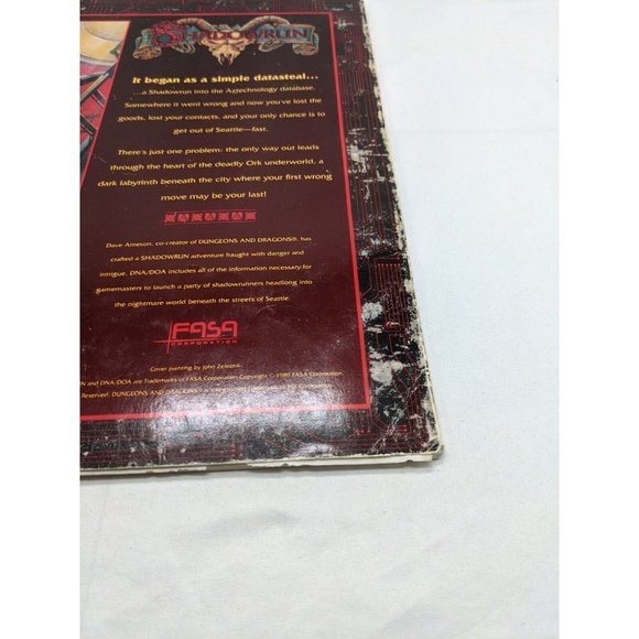 Shadowrun DNA/DOA Sci-Fi RPG Adventure Module Sourcebook - Picture 10 of 16